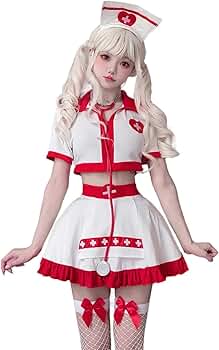 ナース服 コスプレ衣装 ホワイト　シュガー Amazon.co.jp: [toysfan] ナース服 ジッパータイプ ホワイト 超ミニ丈